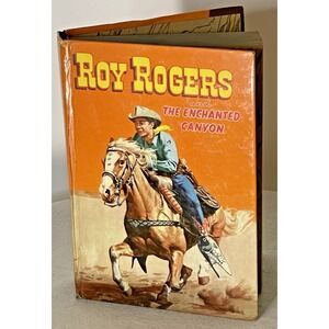Vintage Roy Rogers The Enchanted Canyon Hardcover Book 1954 by Jim Rivers